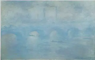 Waterloo Bridge. Effect of Fog, by Claude Monet, oil