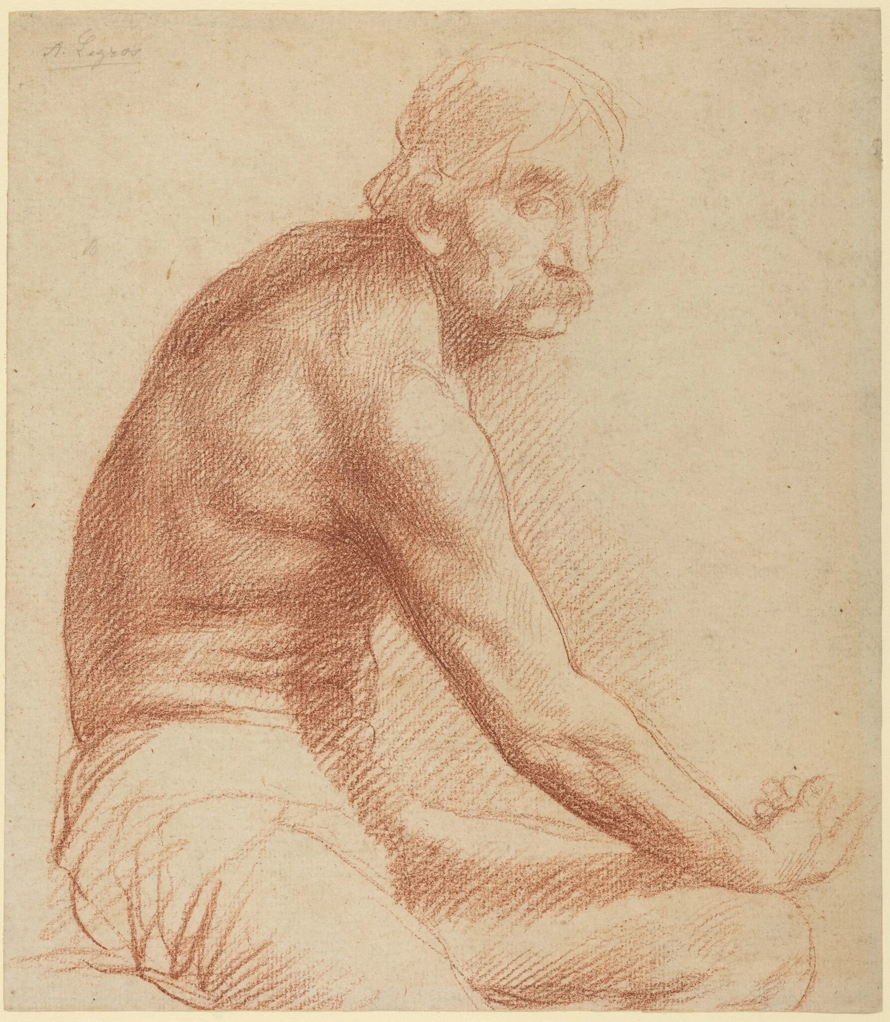 Study of a Greek, detail