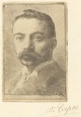 E.D. Adams, 3rd plate, by Alphonse Legros, ink, 1874