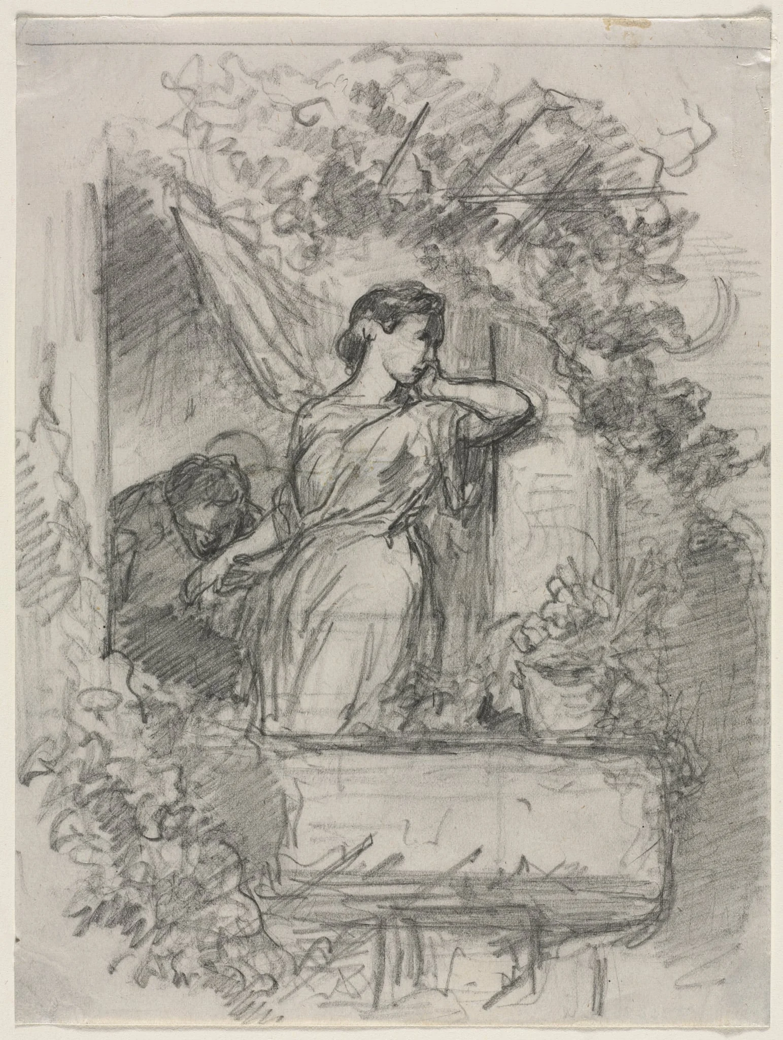 On the Balcony, detail