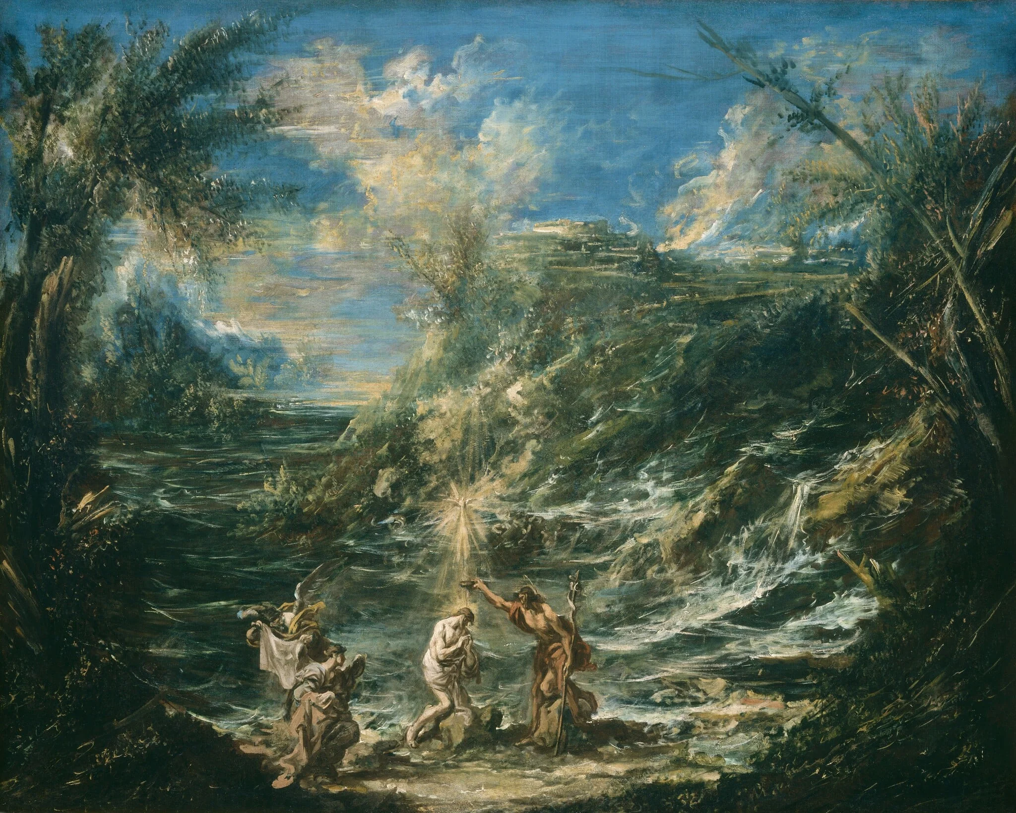 The Baptism of Christ, detail