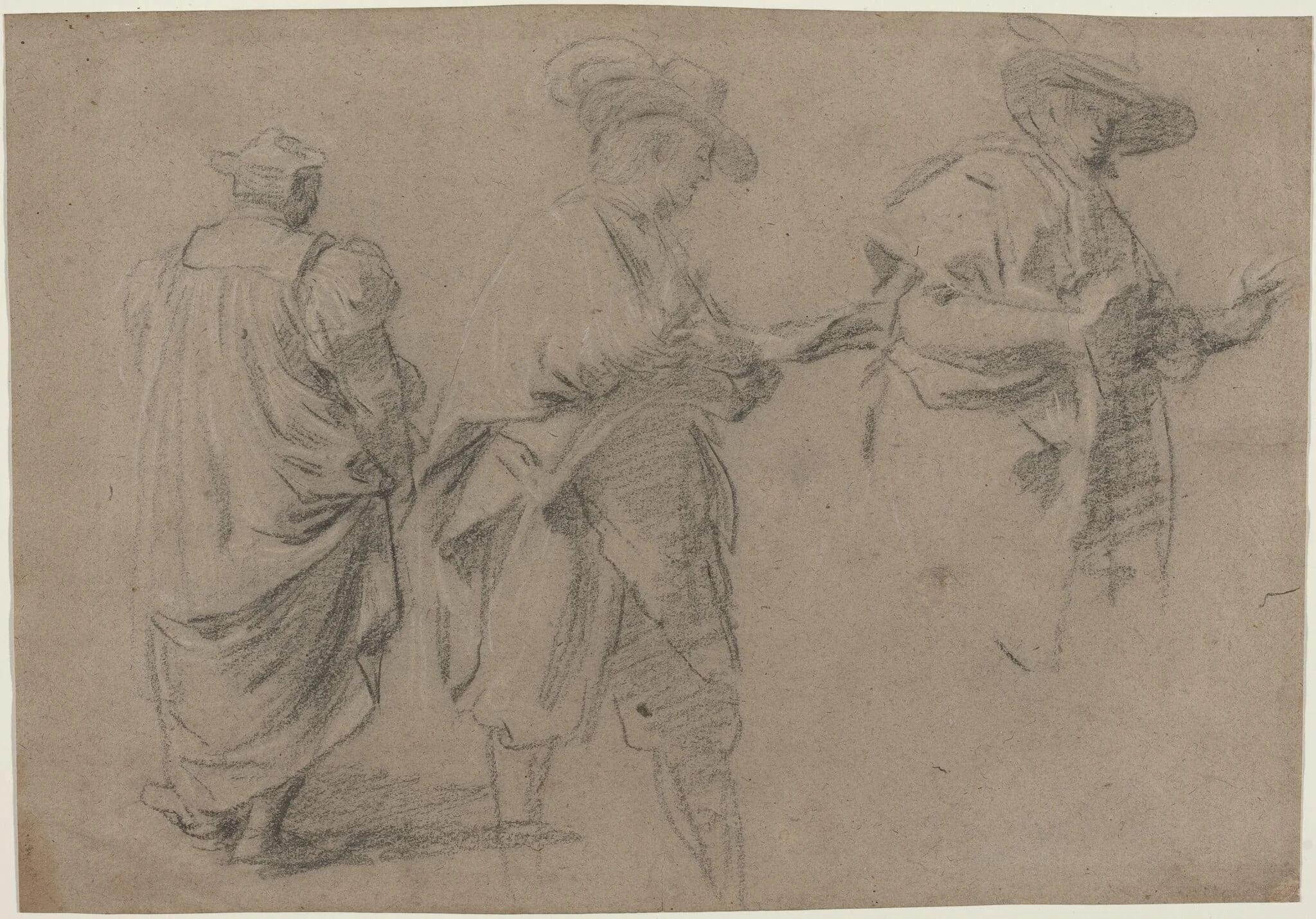 A Judge and Two Gentlemen Lawyers, detail