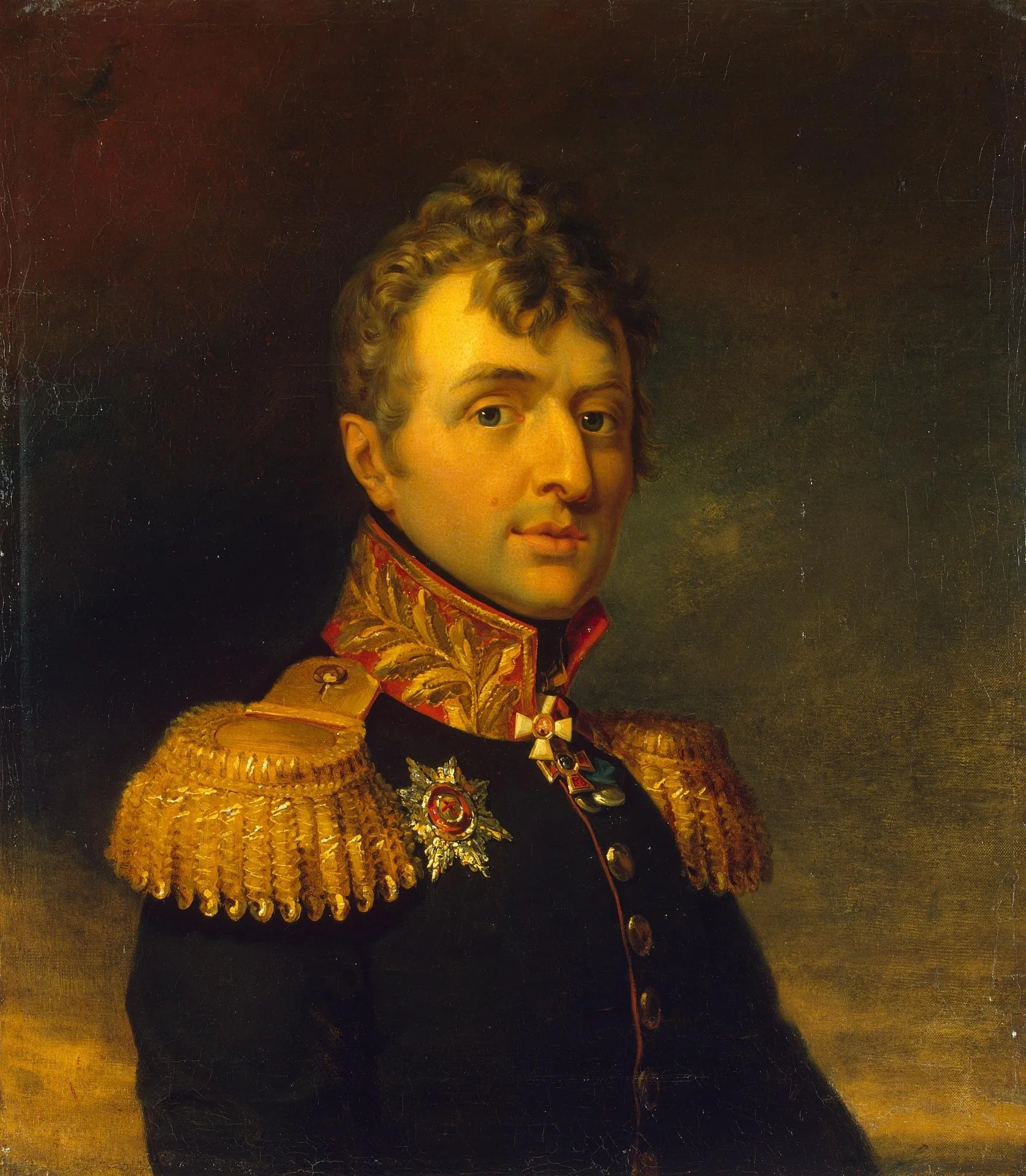 Portrait of Ivan V. Manteuffel (1771-1813), detail