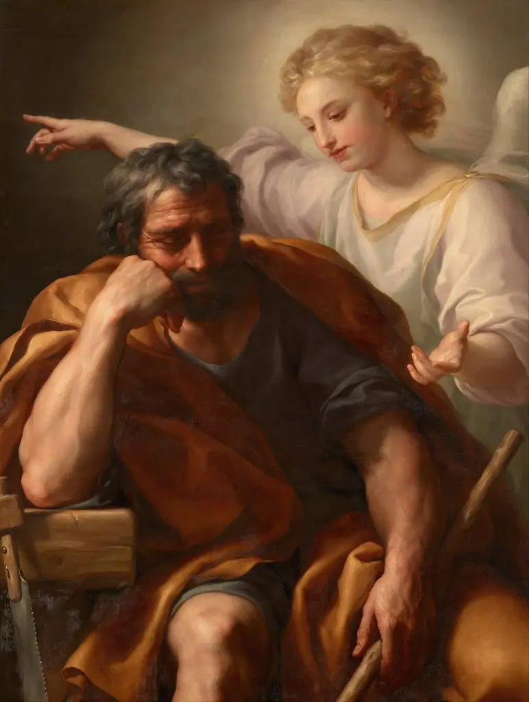 The Dream of St. Joseph, by Anton Raphael Mengs, unspecified, 1773