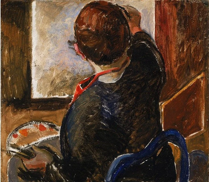 Self-portrait, detail