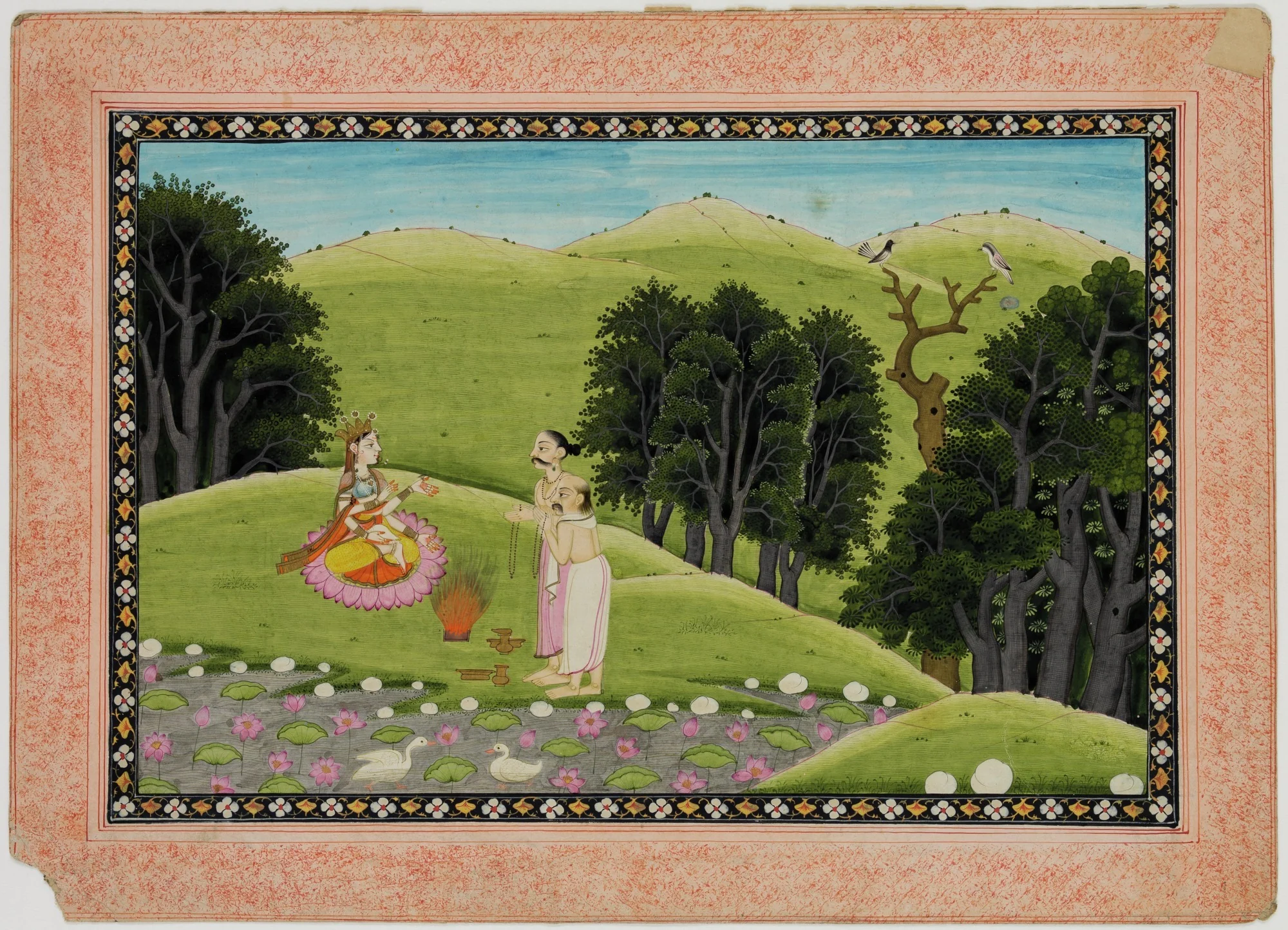 Lakshmi and Devotees, detail