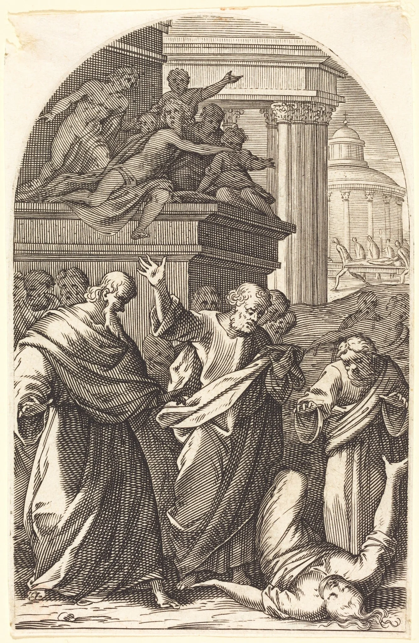 Sapphira Punished by Death, detail
