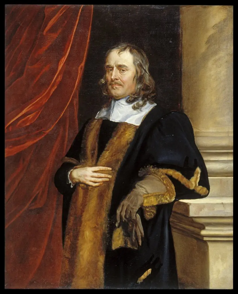 Portrait of P. Lenéve, Alderman of Norwich, by Peter Lely, oil, 1656