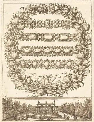 Le chasteau de Ruel, by François Le Febvre, ink, 1665