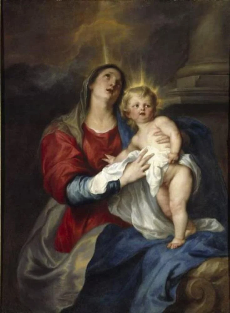 The Virgin and Child, detail