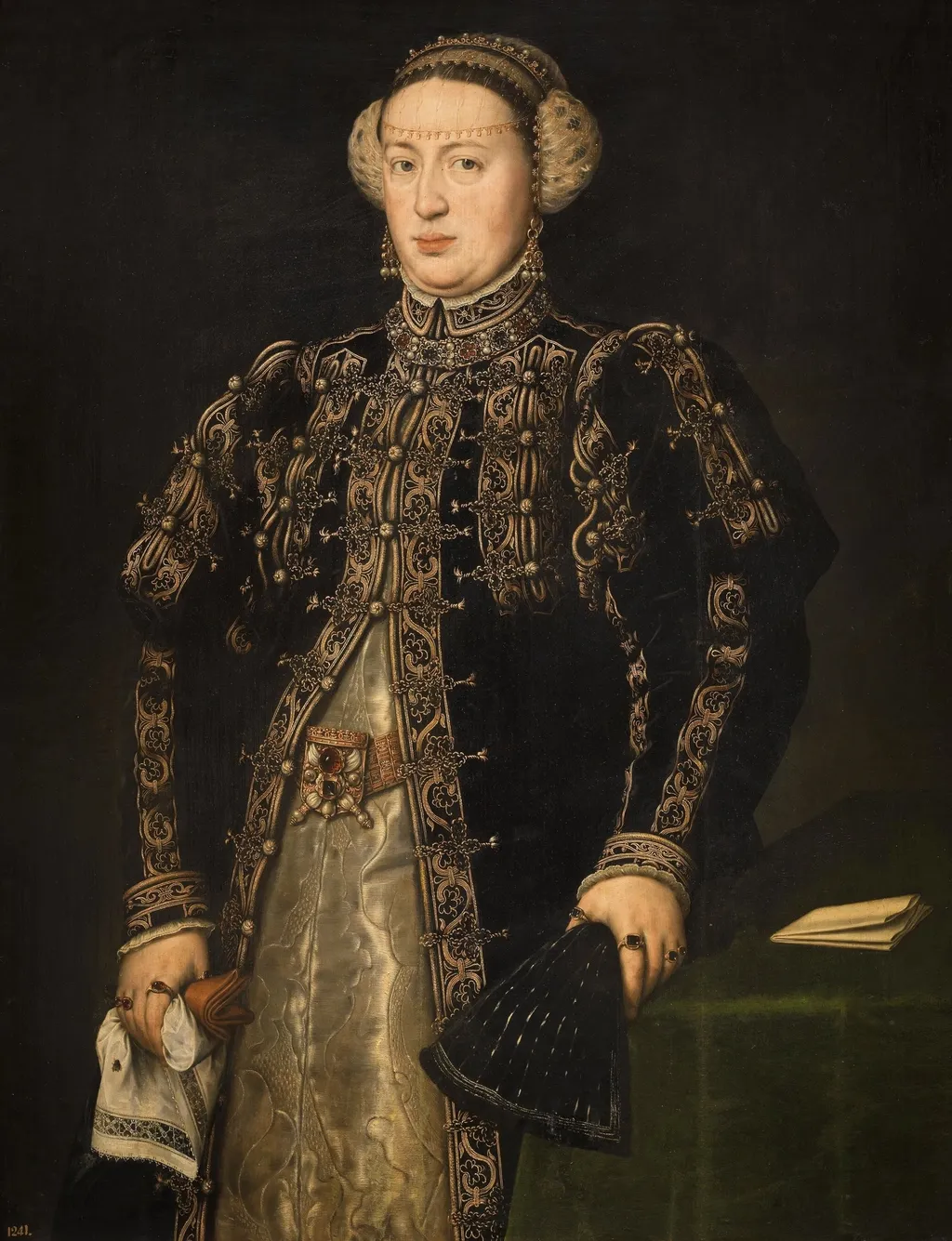 Catherine of Hapsburg, the Wife of King John III of Portugal, by Antonis Mor, oil, 1552