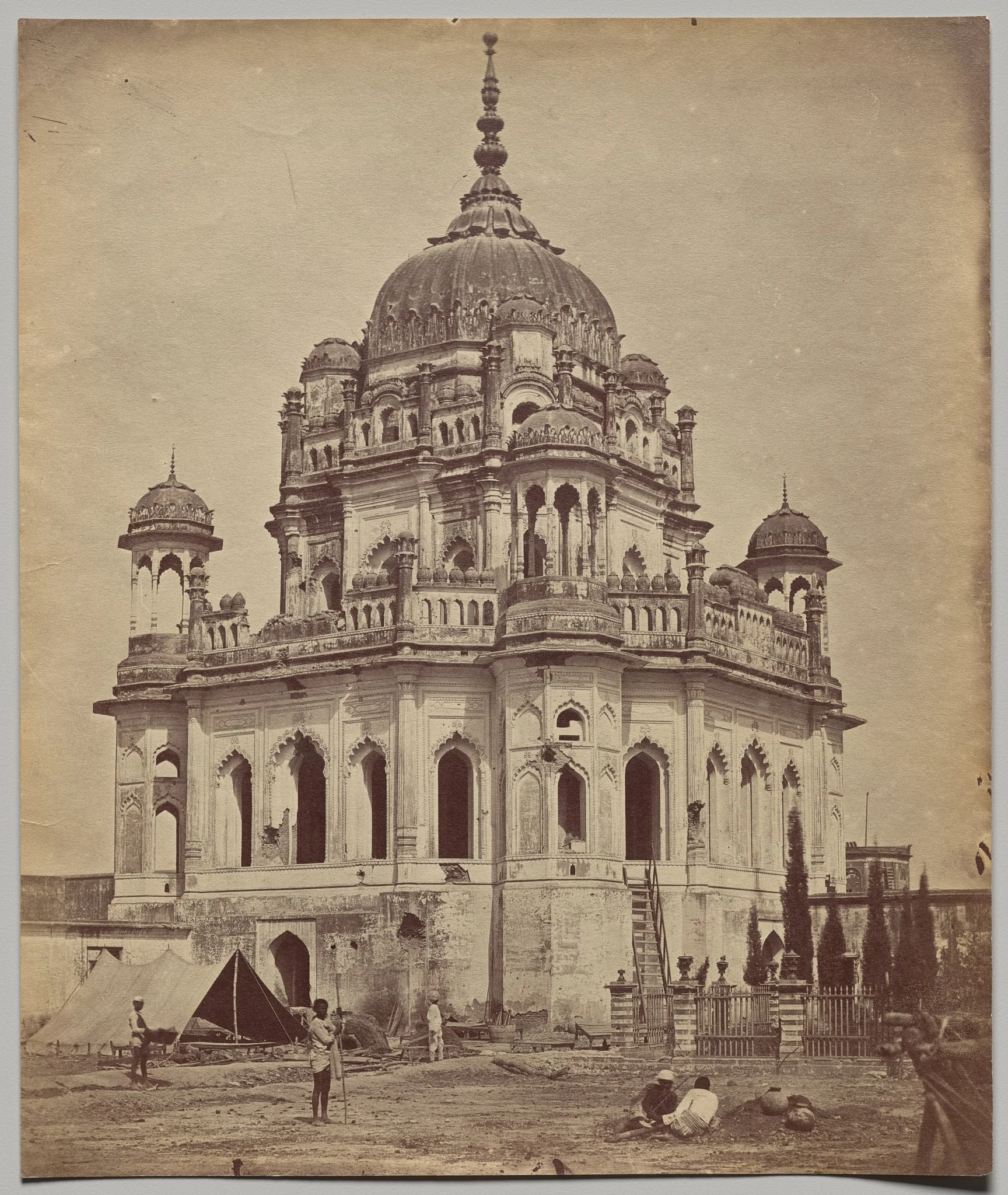 The Tomb of Saadat Ali in the Kaiserbagh Palace, detail
