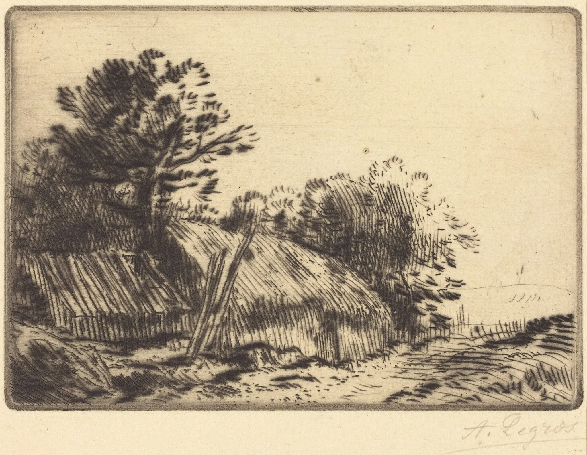 Rustic Scene (Scene rustique), detail