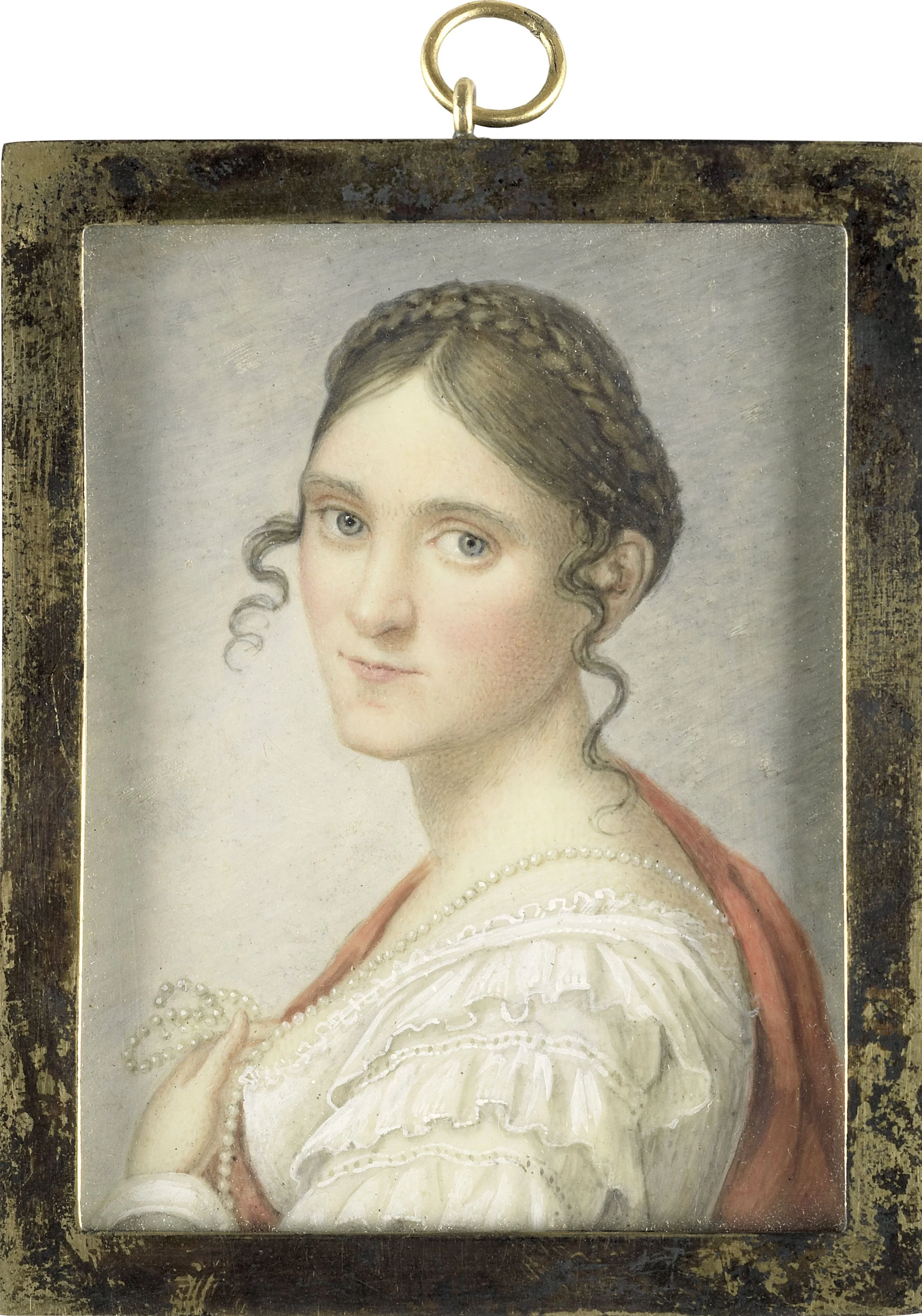 Portret van een vrouw, detail