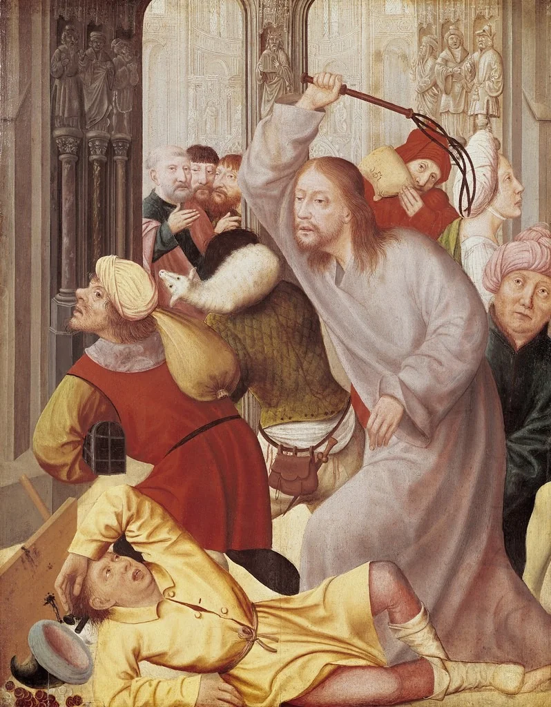 Christ Driving the Money-changers from the Temple, detail