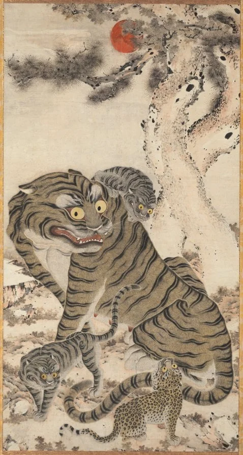 Tiger Family, detail