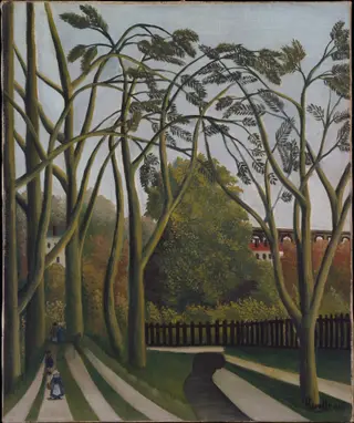 The Banks of the Bièvre near Bicêtre, by Henri Rousseau, oil, 1908