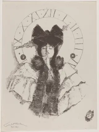 L'Heure (The Hour), by Emile Coulon, ink, 1894