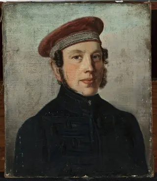 Portrait of a Man, by Anton Clemens Albrecht Evers, oil, 1829