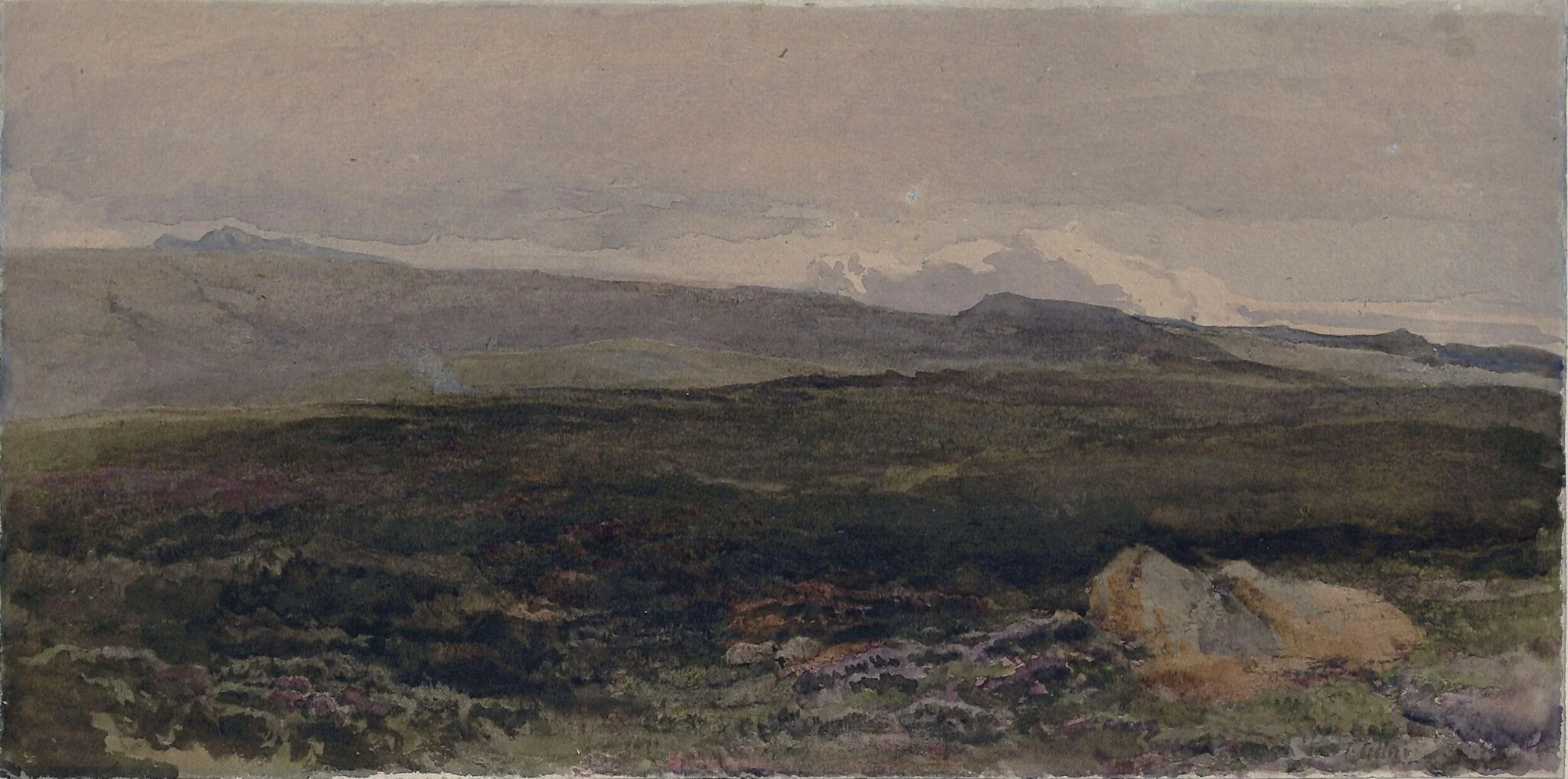 Hills near Loch Awe : Twilight, detail