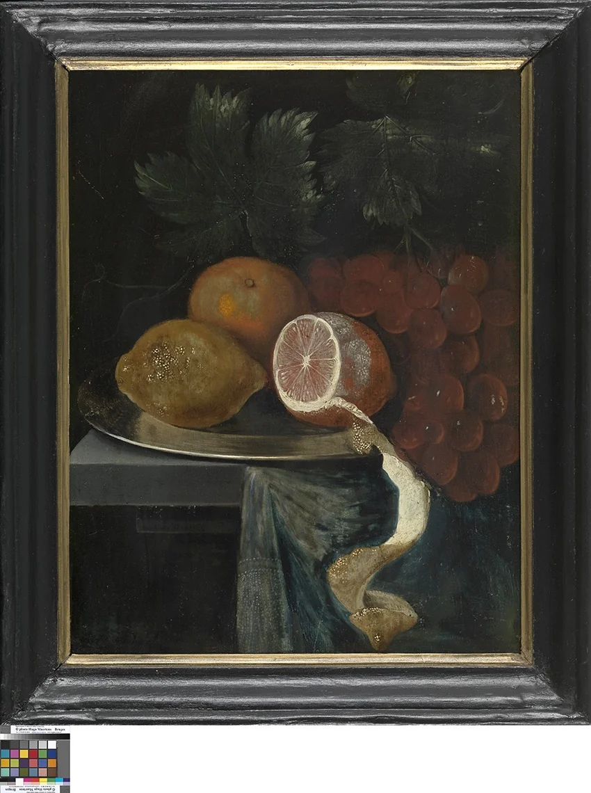 Stilleven met fruit, detail