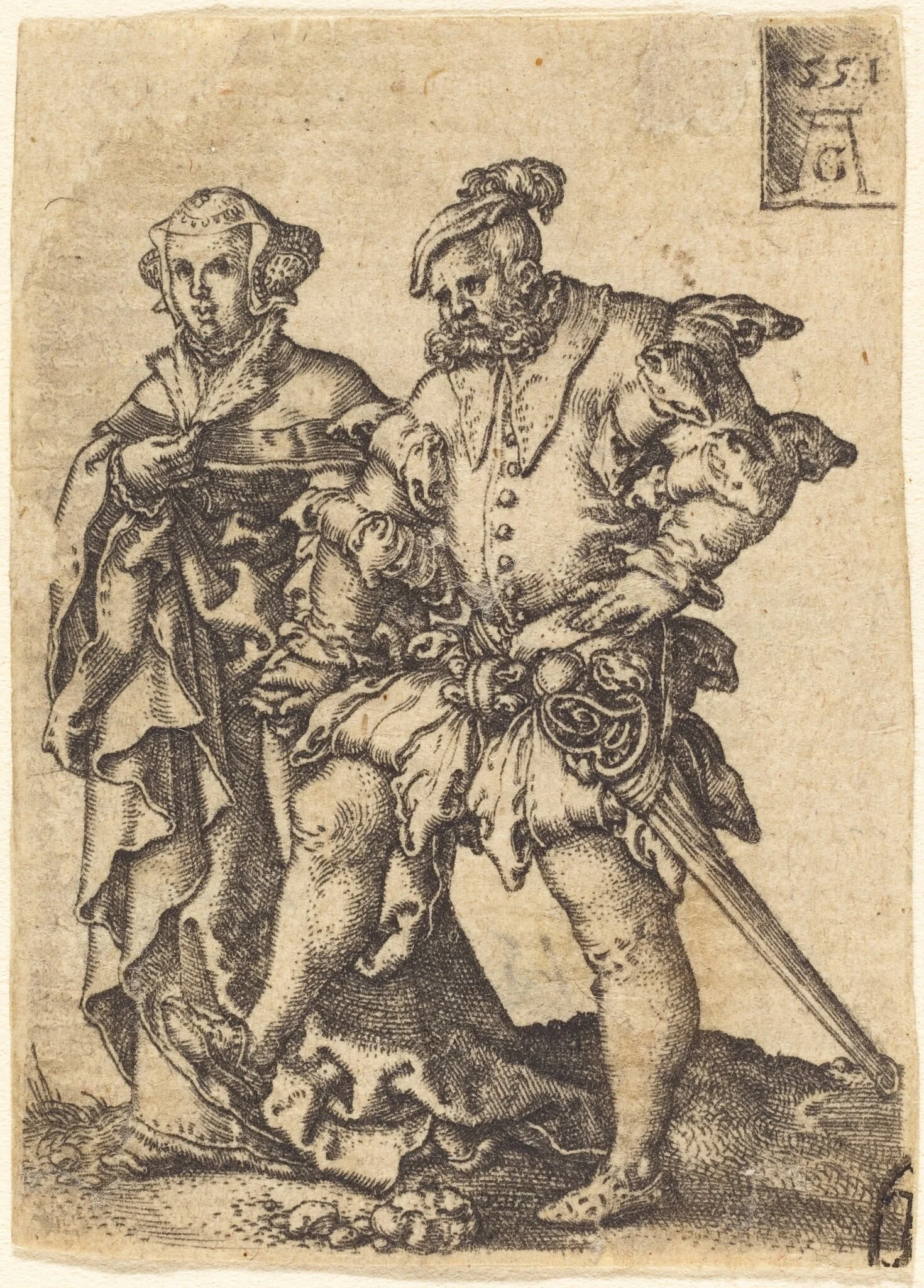Dancing Couple, detail