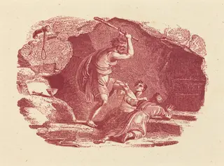Murder Scene, by Thomas Bewick, ink, 1790