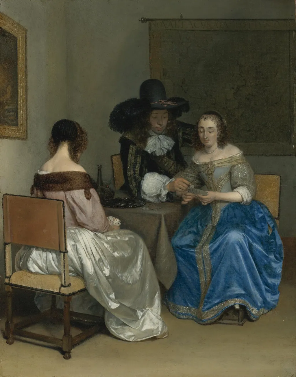 The Card Players, by Gerard ter Borch, oil, 1659