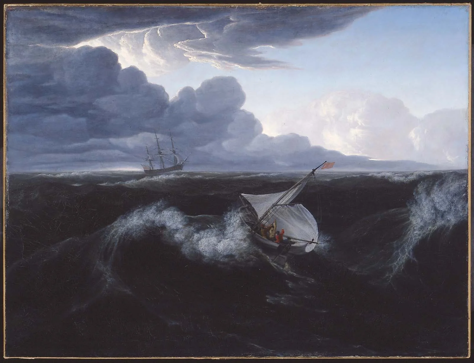 Rising of a Thunderstorm at Sea, detail