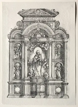 Altar mit der Schönen Maria von Regensburg, by Albrecht Altdorfer, 1520