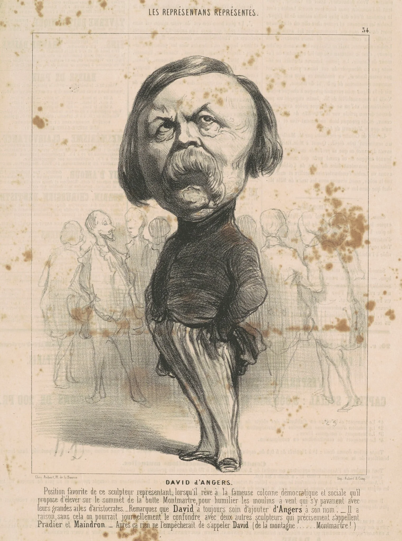P.J. David D'Angers, detail