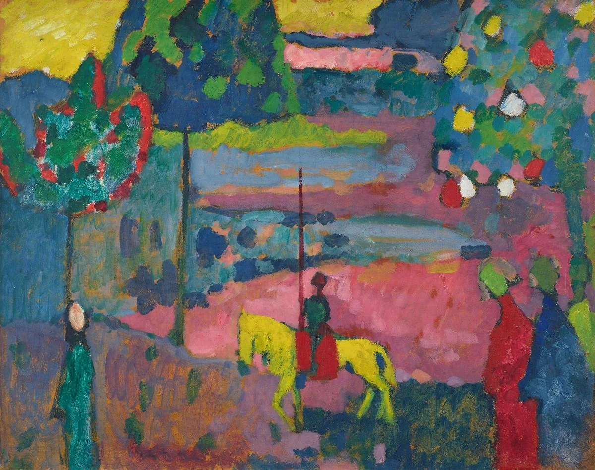 Lancer in Landscape, detail