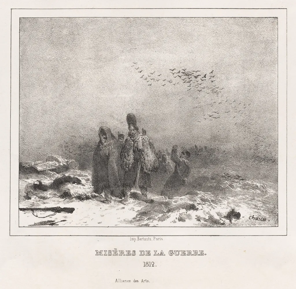 Moral and Philosophical Alphabet for the Use of Little and Big Children: Miseries of War (1812), by Nicolas Toussaint Charlet, 1812