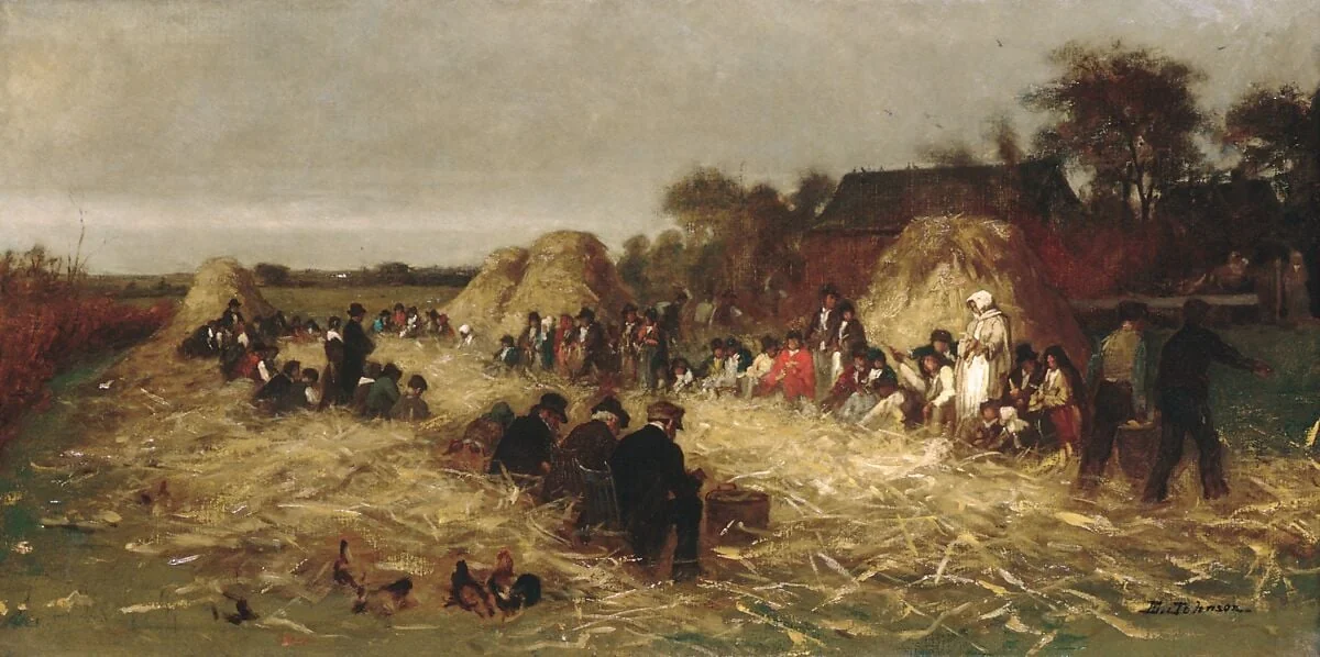 Corn Husking at Nantucket, detail