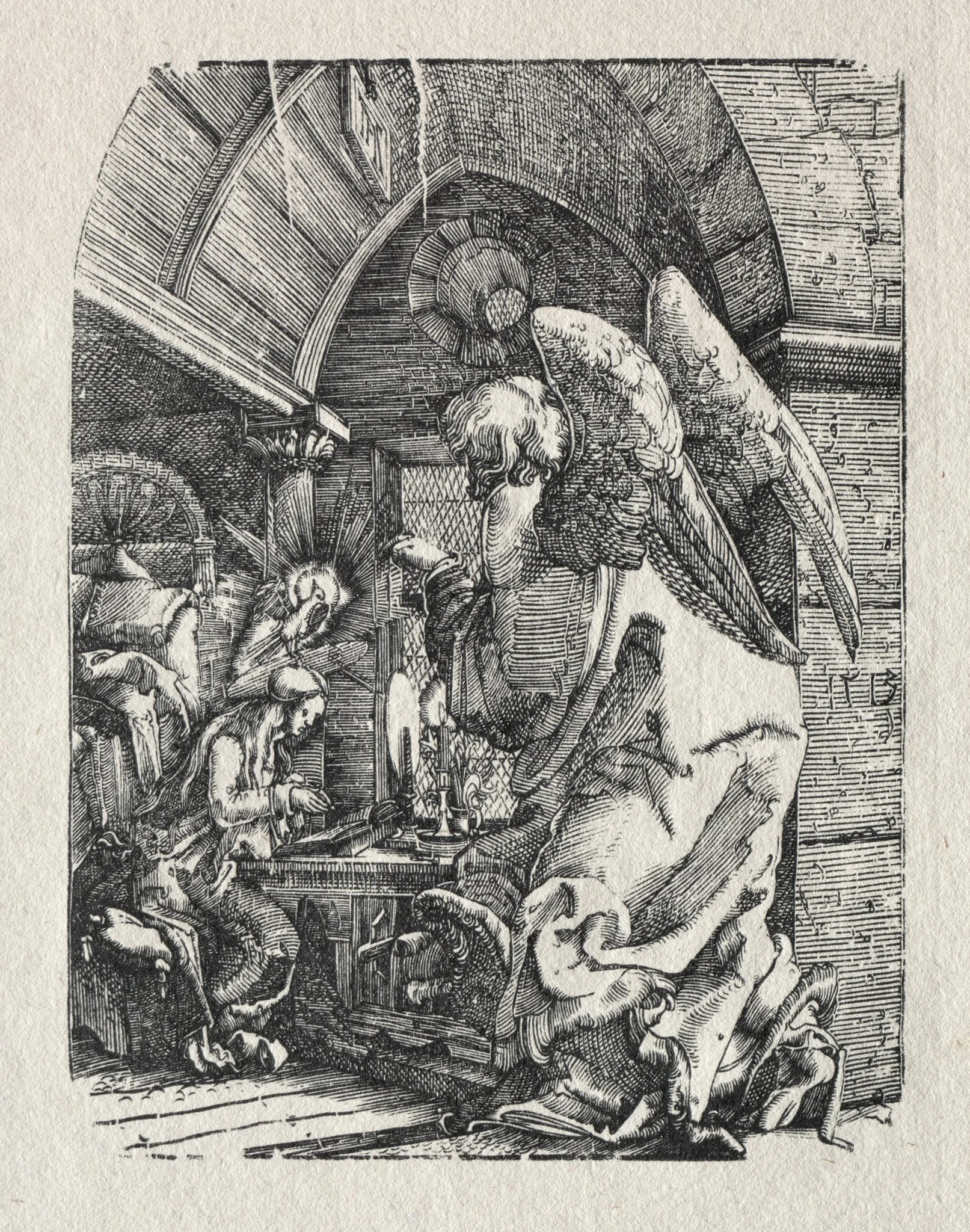 The Annunciation, detail