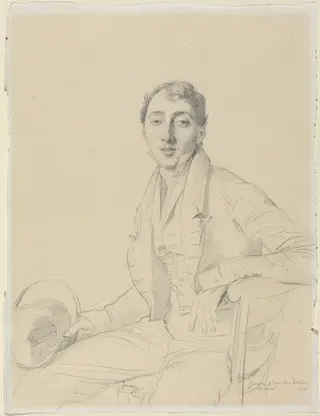 Dr. Louis Martinet, by Jean Auguste Dominique Ingres, graphite, 1826