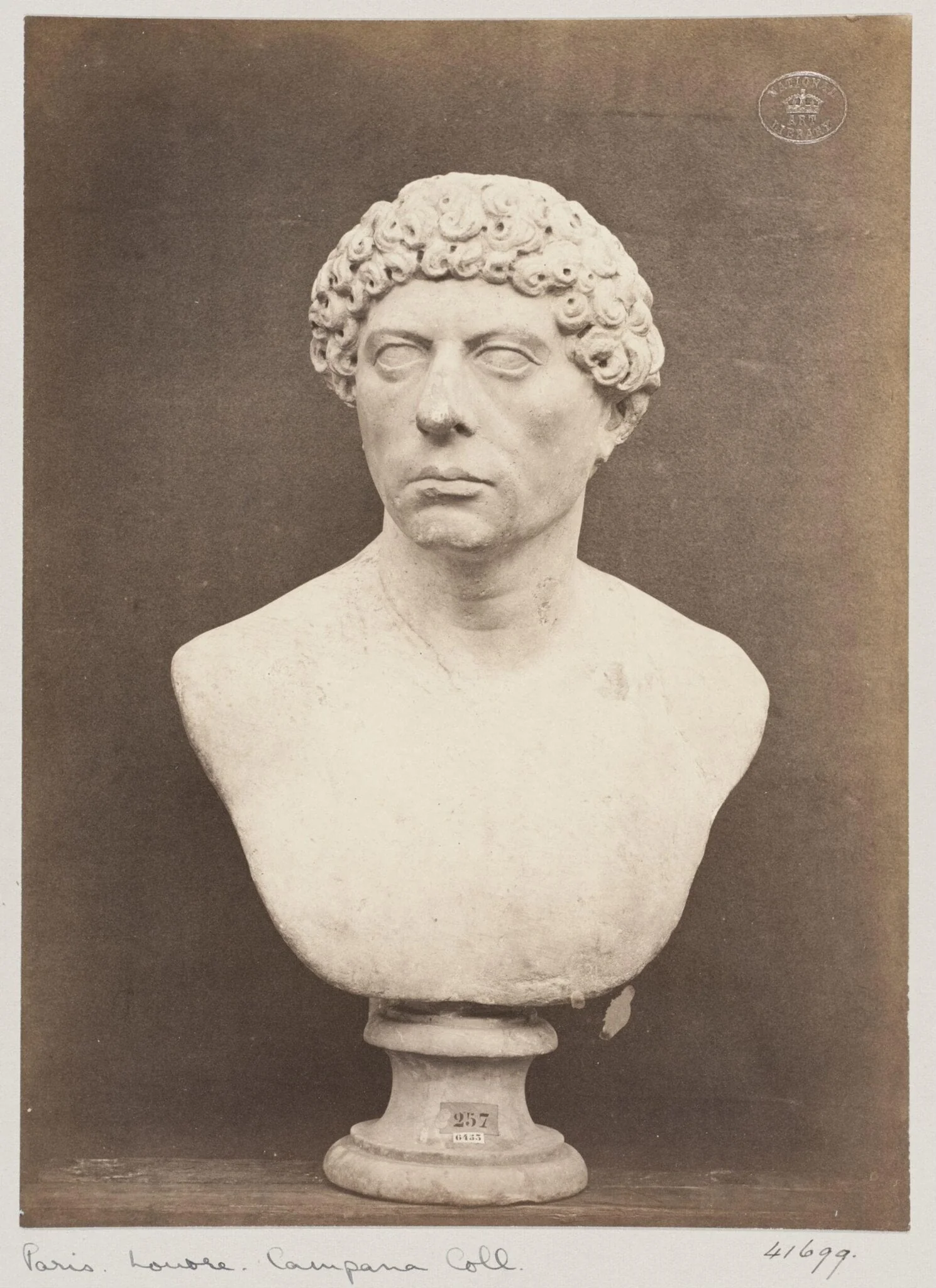 Marble bust, detail