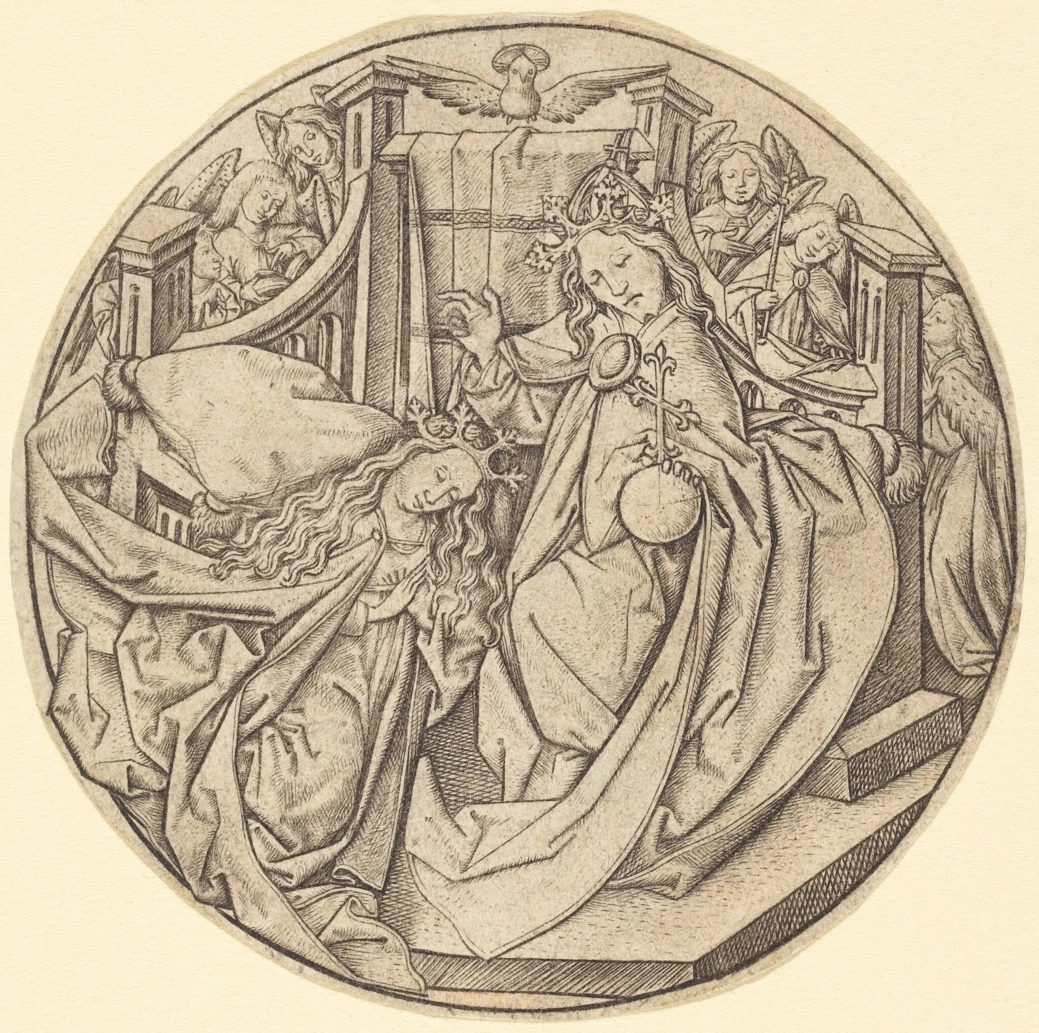 Christ Blessing the Virgin, detail