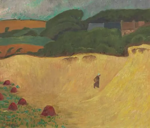 The Beach of Les Grands Sables at Le Pouldu, by Paul Sérusier, oil, 1890