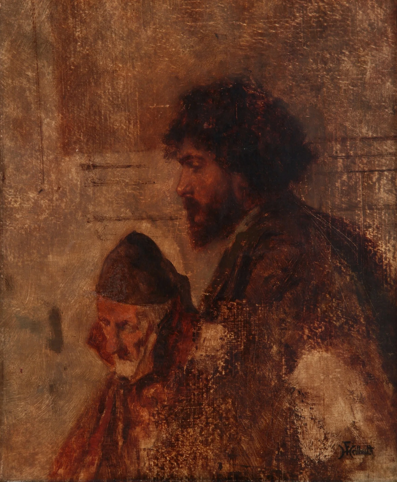 Study of a head, detail