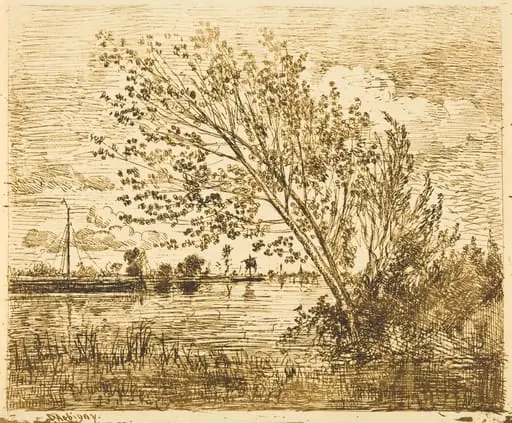 Stand of Alders (Le Bouquet d'aunes), by Charles François Daubigny, 1862