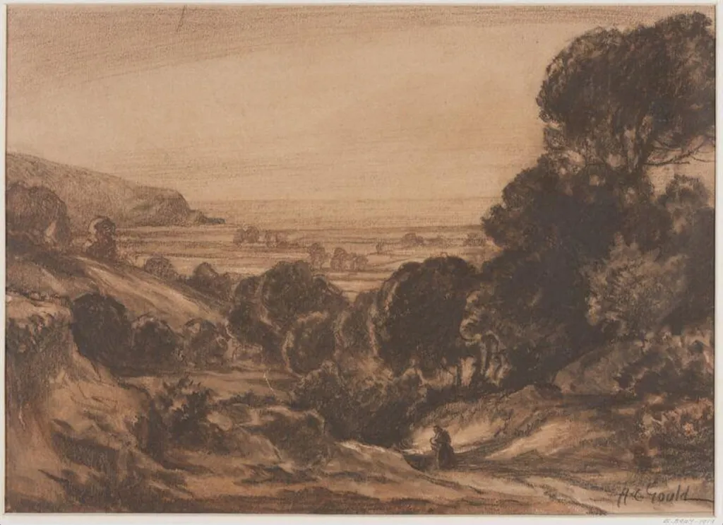 The Vale of Porlock, Somerset, by A. Carruthers Gould, 1870
