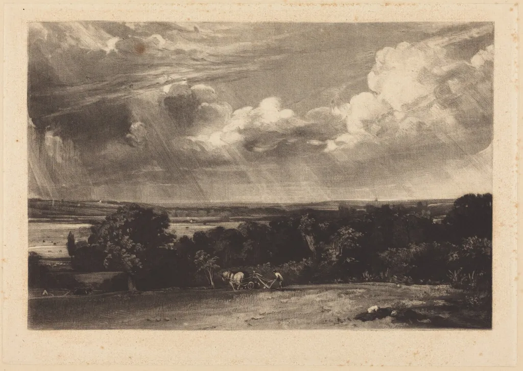 A Summerland, by David Lucas, ink, 1829