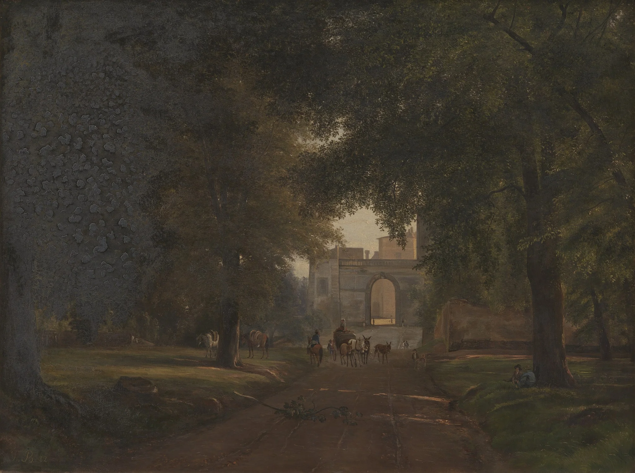 Outside Ariccia, detail