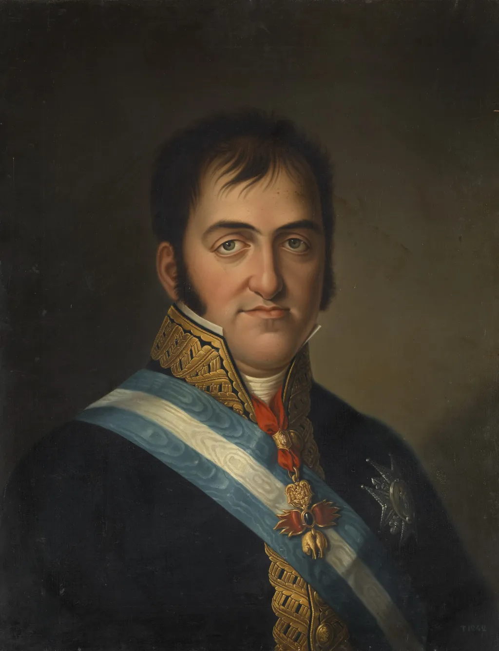 Ferdinand VII, by Luis de la Cruz, oil, 1825