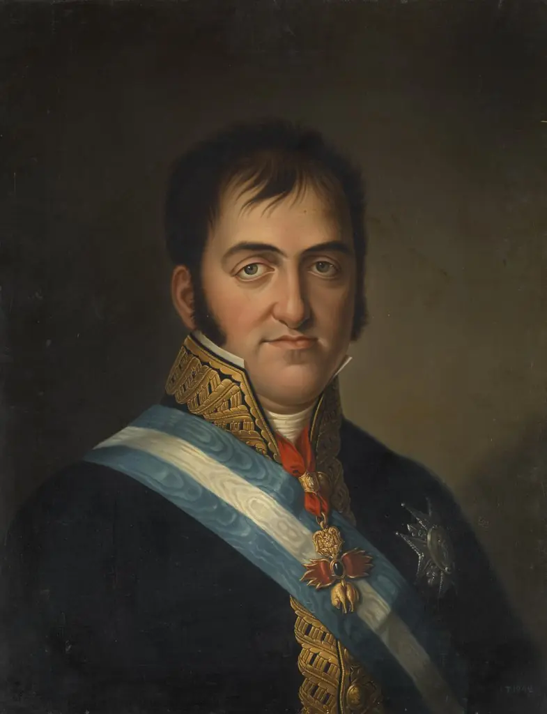 Ferdinand VII, by Luis de la Cruz, oil, 1825