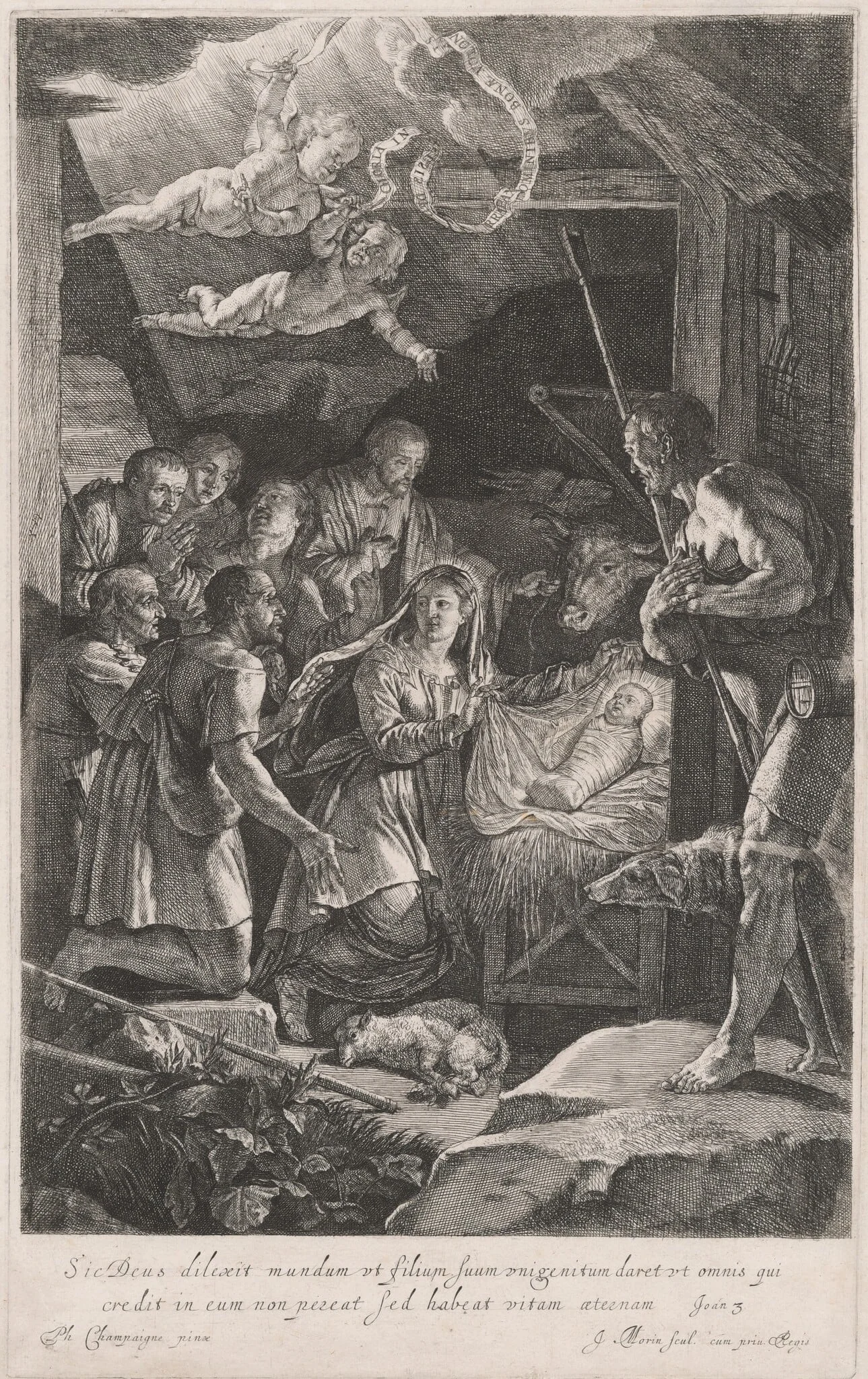 The Adoration of the Shepherds, detail