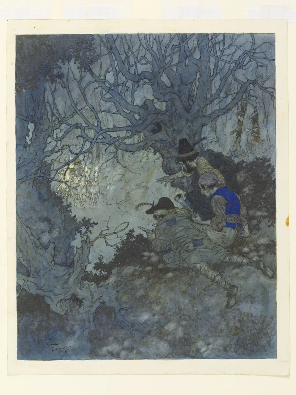 Drawing for illustration to 'The Snow Queen', by Edmund Dulac, watercolor, 1911
