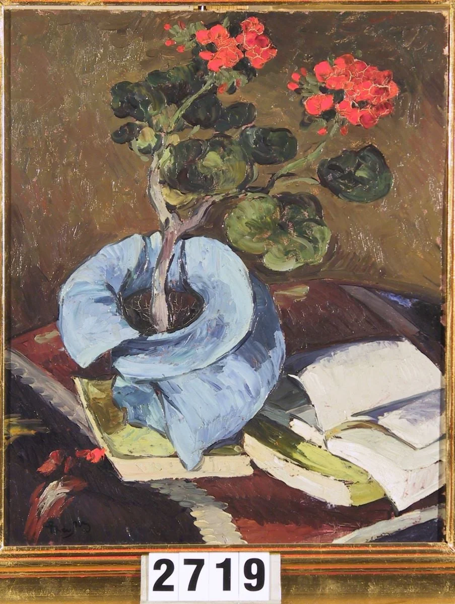 Ghiveci cu mușcată, detail