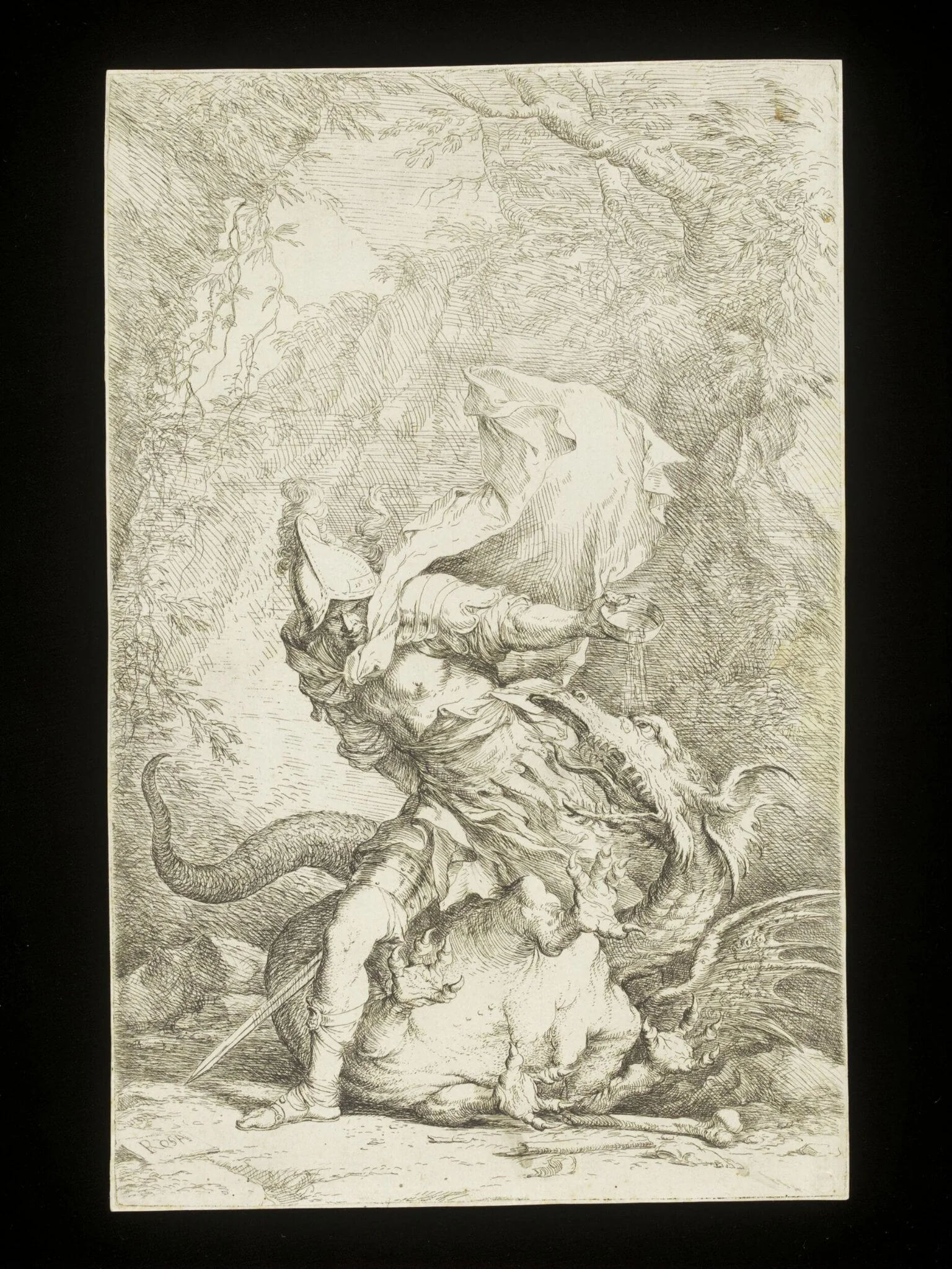 Jason and the Dragon, detail